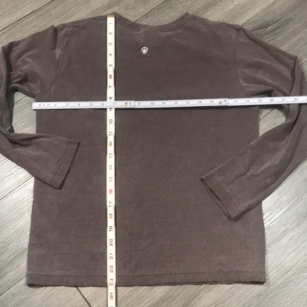 Life is Good “Gotta Run” Brown Long Sleeve Screen Print T-Shirt size S - Picture 9 of 9